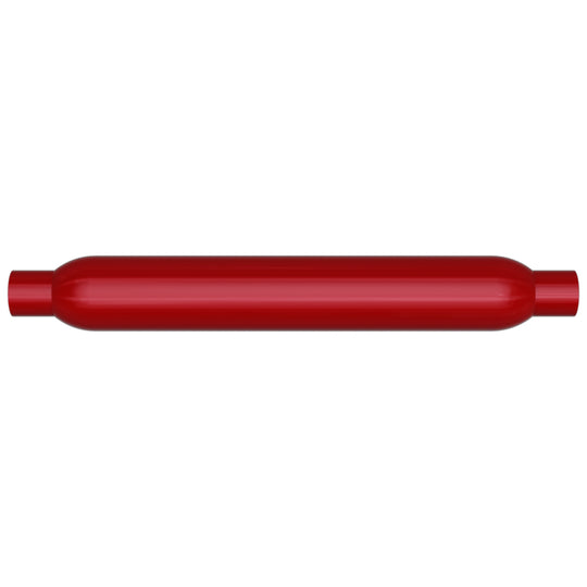 MagnaFlow Muffler Red Pack Series Glasspack 3.5in Rd 22in Body Length 2in/2in Inlet/Outlet