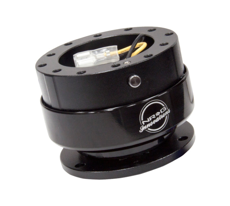 NRG Quick Release Kit Gen 2.5 - Black / Black Ring w/Finger Grooves