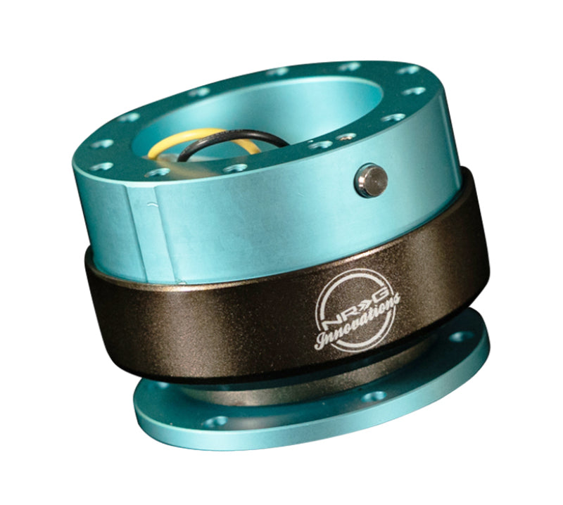 NRG Quick Release Gen 2.0 - New Blue Body / Titanium Chrome Ring
