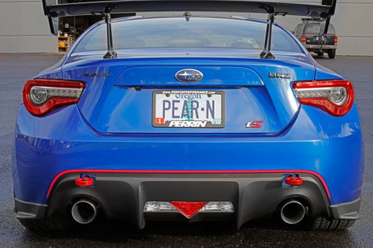 PERRIN 13-20 & 2022 Subaru BRZ / 13-16 Scion FRS / 17-20 Toyota 86 Tow Hook Kit (Rear) - Red
