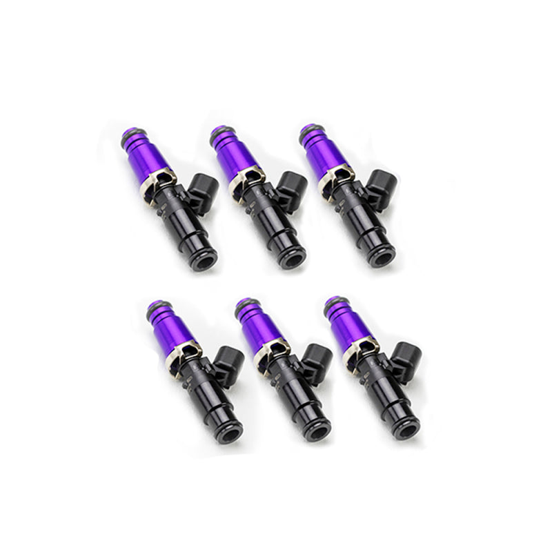 Injector Dynamics ID1050X BMW M54 Injectors 14mm Top (Purple) &amp; Bottom (Black) Adapters (Set of 6)