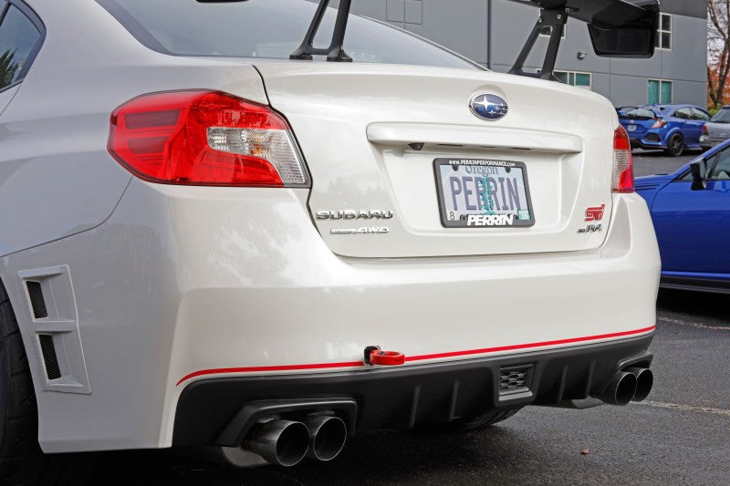 PERRIN 15-19 Subaru WRX/STI Tow Hook Kit (Rear) - Red