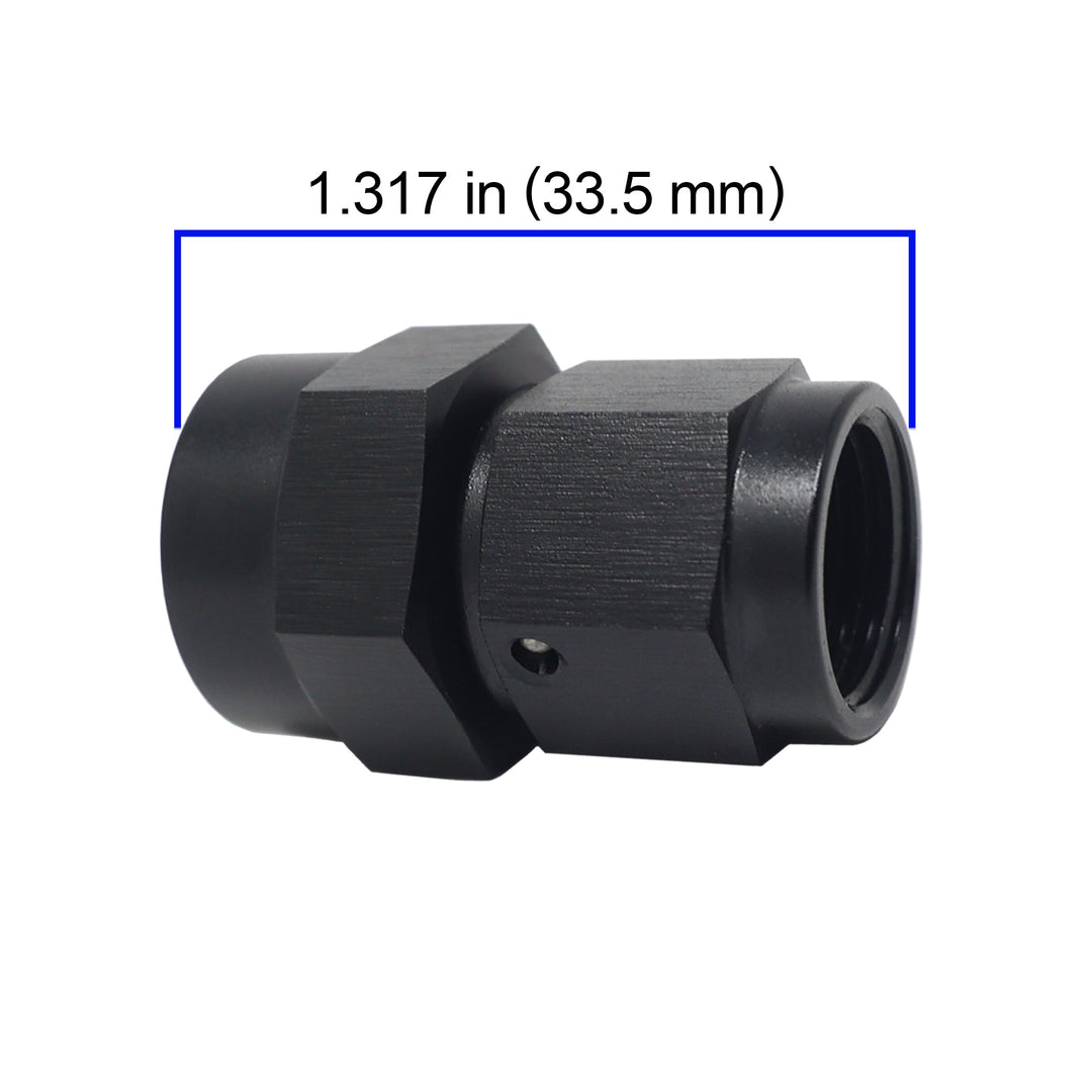 AN6 Female Flare to AN6 Female ORB Adapter