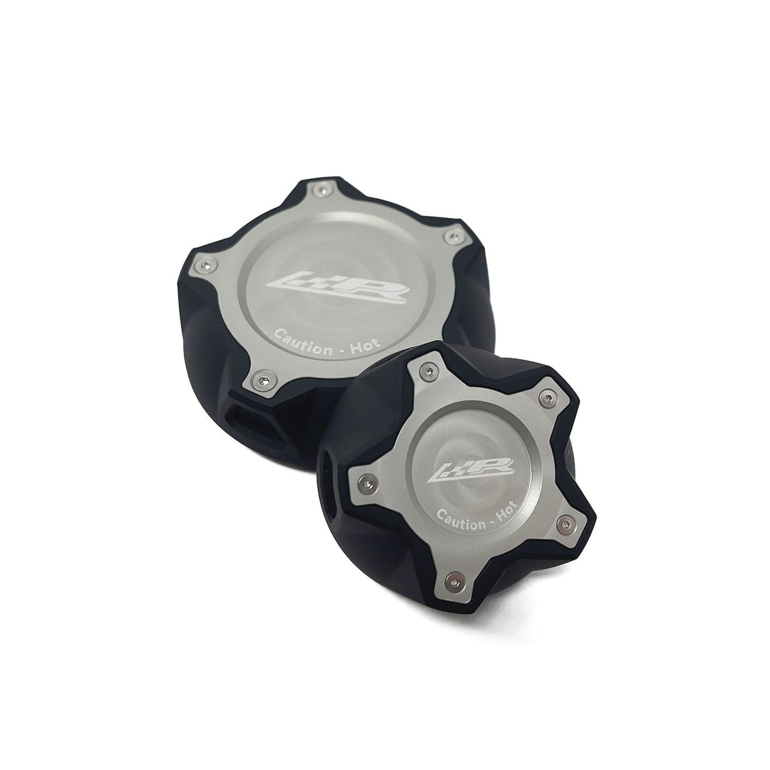 BMW F&amp;G Coolant Cap Bundle (Silver &amp; Black)