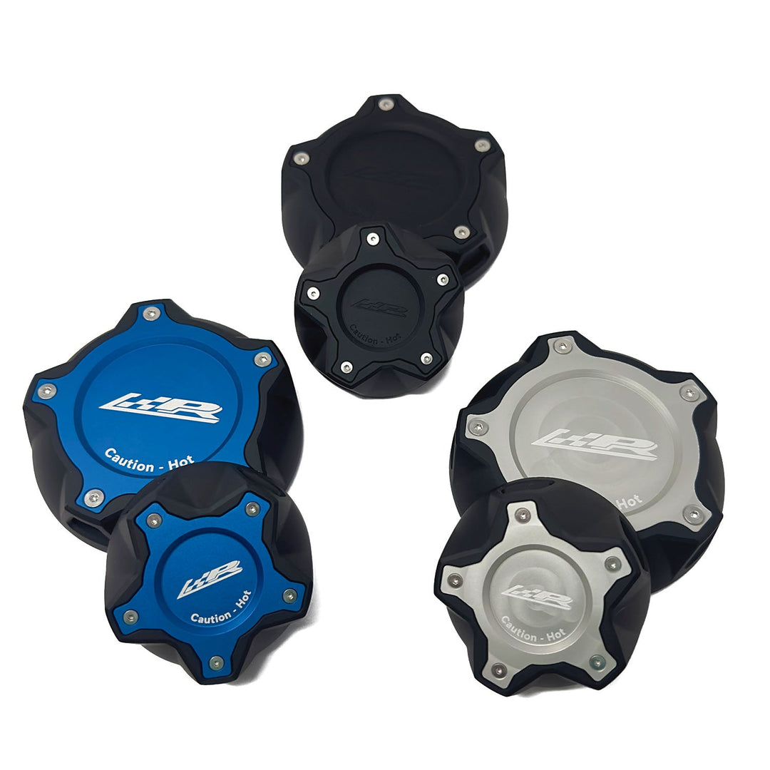 BMW F&amp;G Coolant Cap Bundle (Blue &amp; Black, Black and Silver &amp; Black)