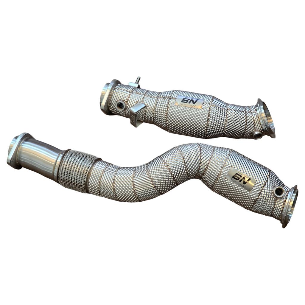 BN S58 High Flow Catted Downpipe G80 G82 G87 M2 M3 M4 – BimmerNetwork