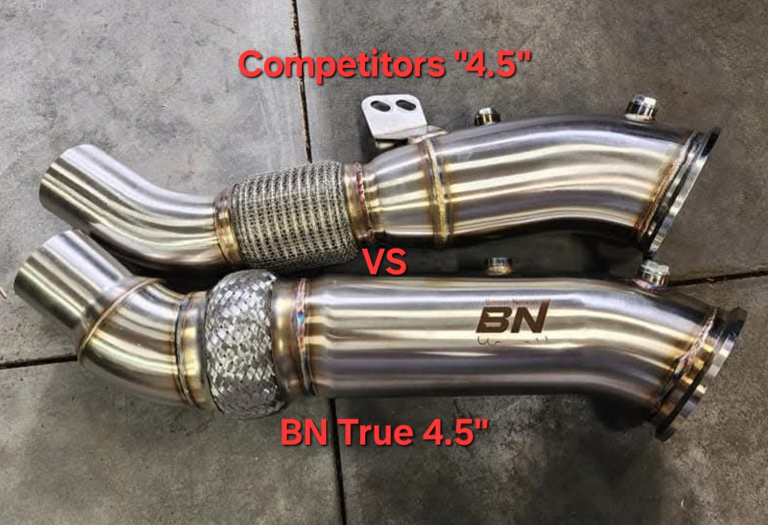 B58 True 4.5" Catless Downpipe