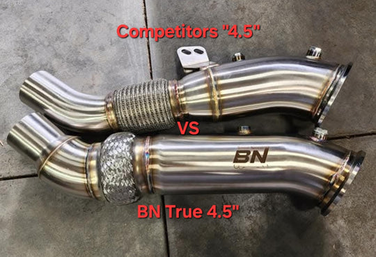 B58 True 4.5" Catless Downpipe