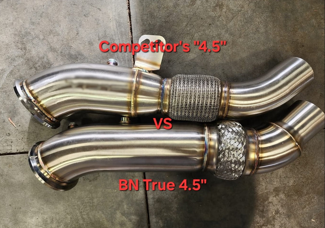 B58 True 4.5" Catless Downpipe