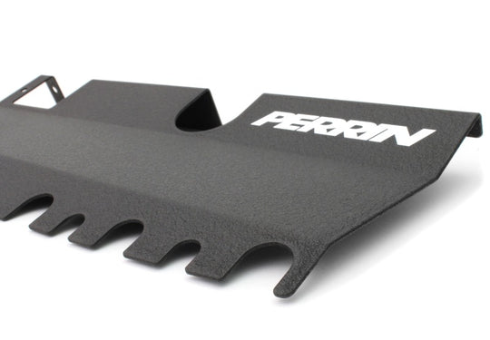 PERRIN 15-21 Subaru WRX/STI Radiator Shroud (With OEM Intake Scoop) - Black