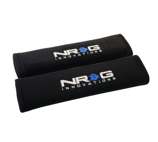 NRG Seat Belt Pads 2.7in. W x 11in. L (Black) Short - 2pc