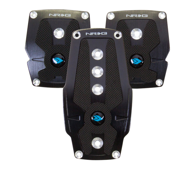 nrg pedals NRG PDL-200BK - Brushed Aluminum Sport Pedal M/T