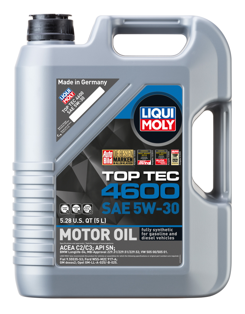LIQUI MOLY 5L Top Tec 4600 Motor Oil SAE 5W30