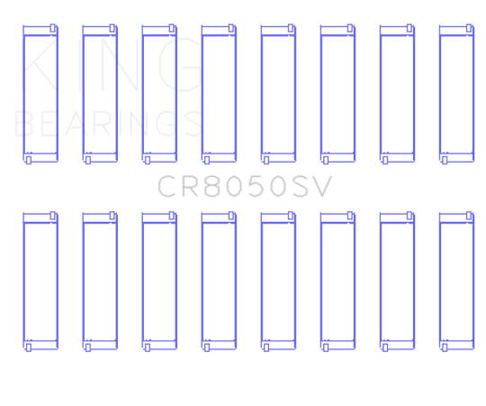 King Engine Bearings 11+ BMW S63/S63N/N63/N63N Rod Bearing Set - Size +.5mm