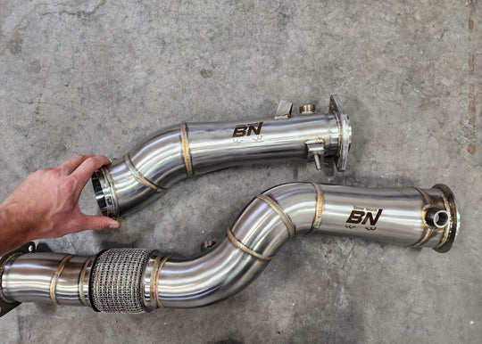 BN 3inch S58 Catless Downpipes M2 M3 M4 X3m