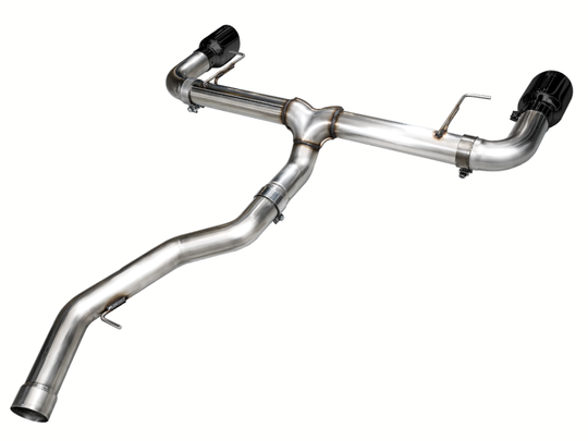 AWE Tuning 19-23 BMW 330i / 21-23 BMW 430i Base G2X Track Edition Axle-Back Exhaust - Diamond Black