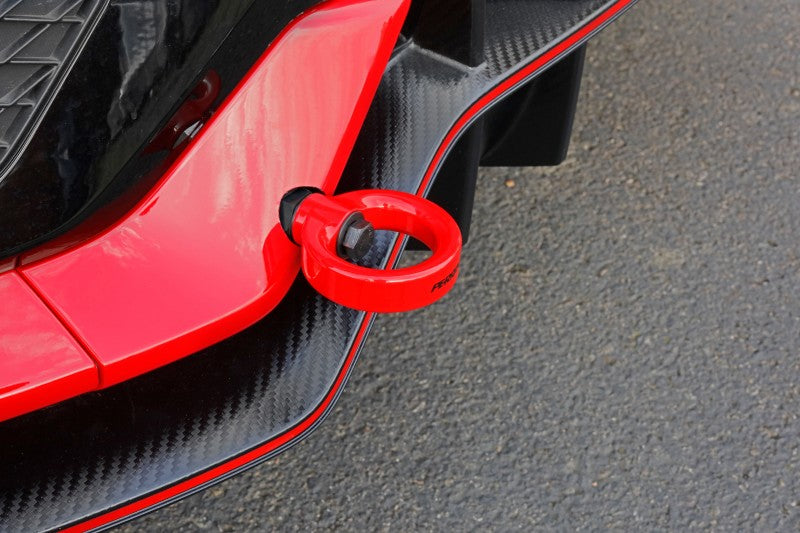 PERRIN 10th Gen Civic SI/Type-R/Hatchback Tow Hook Kit (Rear) - Red