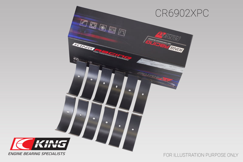 King Nissan VQ35HR/VQ37VHR/VR30DTT pMaxKote Rod Bearing Set - Size +.5mm