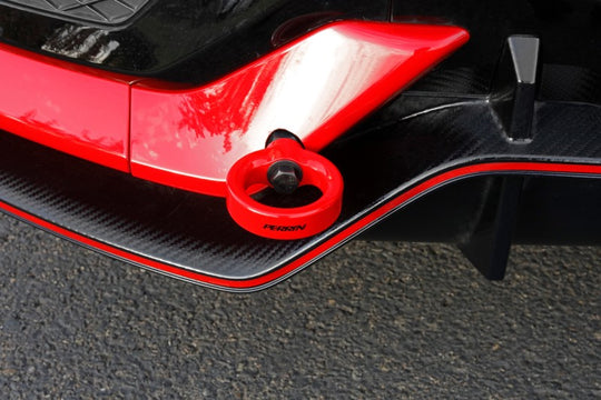 PERRIN 10th Gen Civic SI/Type-R/Hatchback Tow Hook Kit (Rear) - Red