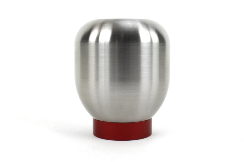 Perrin 17-18 Honda Civic Brushed Stainless Steel Large Shift Knob - 6 Speed