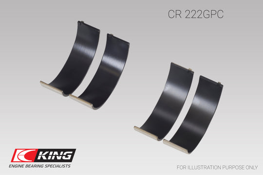 King BMW N55B30A Sputter Replacement Rod Bearing Set - Size STD (2 Pair)