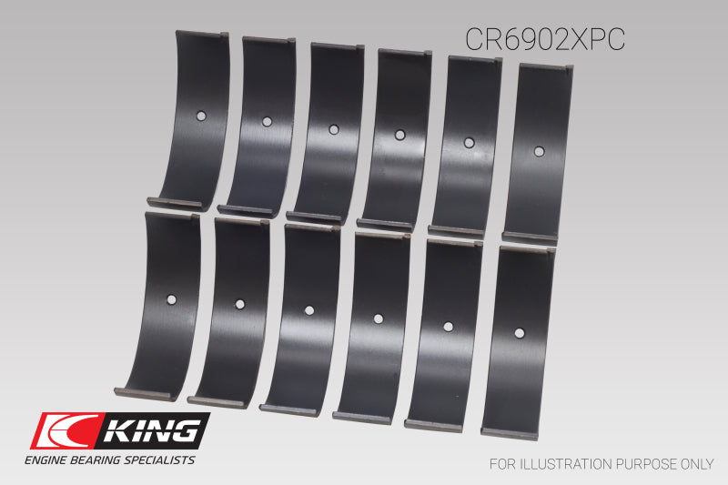 King Nissan VQ35HR/VQ37VHR/VR30DTT pMaxKote Rod Bearing Set - Size +.5mm
