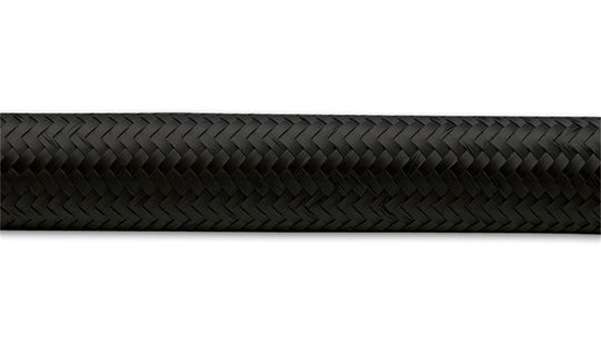 Vibrant -12 AN Black Nylon Braided Flex Hose (2 foot roll)
