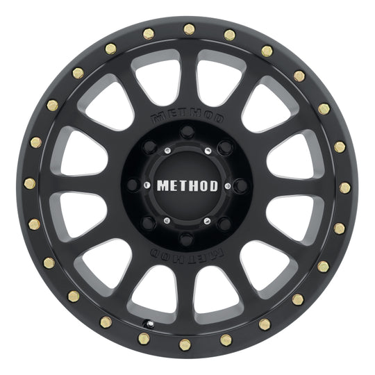 Method MR305 NV 17x8.5 0mm Offset 8x170 130.81mm CB Matte Black Wheel