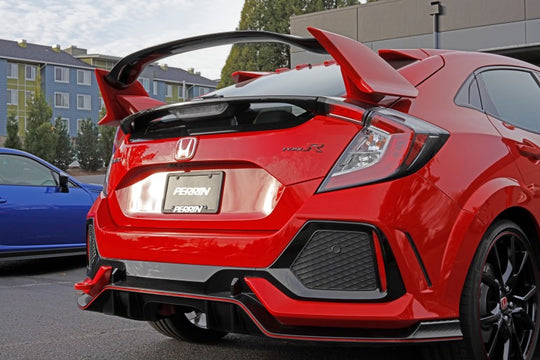 PERRIN 10th Gen Civic SI/Type-R/Hatchback Tow Hook Kit (Rear) - Red