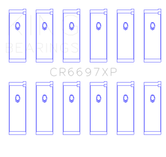 King Nissan RB25/RB26 Performance Rod Bearing Set - Size +0.25mm