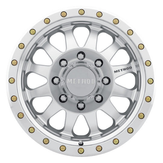 Method MR304 Double Standard 20x10 -18mm Offset 8x6.5 130.81mm CB Machined/Clear Coat Wheel