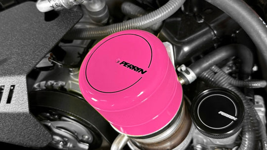 Perrin 2015+ Subaru WRX/STI Oil Filter Cover - Hyper Pink