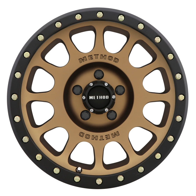 Method MR305 NV 17x8.5 0mm Offset 5x150 116.5mm CB Method Bronze/Black Street Loc Wheel