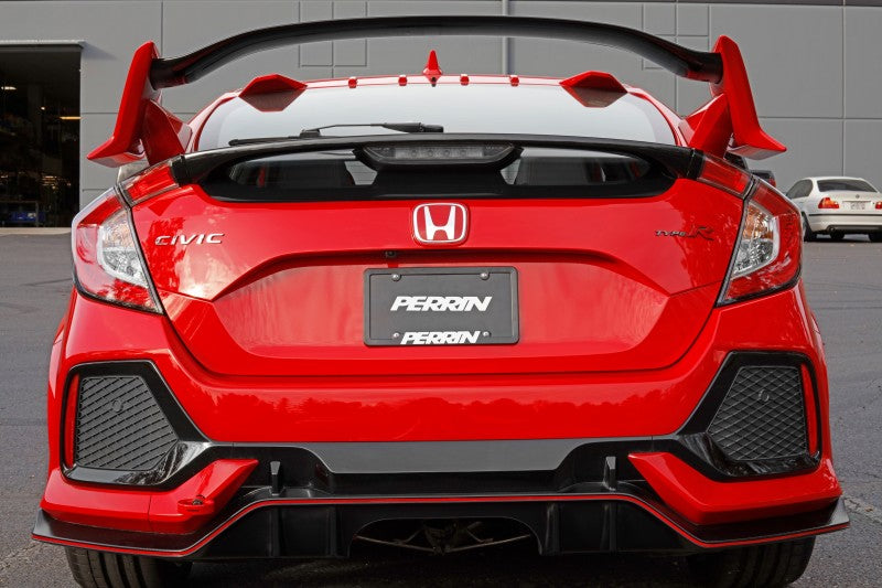 PERRIN 10th Gen Civic SI/Type-R/Hatchback Tow Hook Kit (Rear) - Red