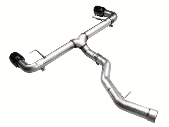 AWE Tuning 19-23 BMW 330i / 21-23 BMW 430i Base G2X Track Edition Axle-Back Exhaust - Diamond Black