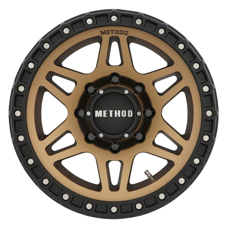 Method MR312 18x9 +18mm Offset 8x6.5 130.81mm CB Method Bronze/Black Street Loc Wheel