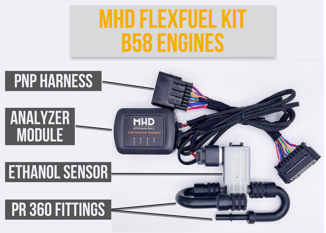 MHD CAN FlexFuel Analyzer QuickInstall Kit - G30  Gen1B58 AT