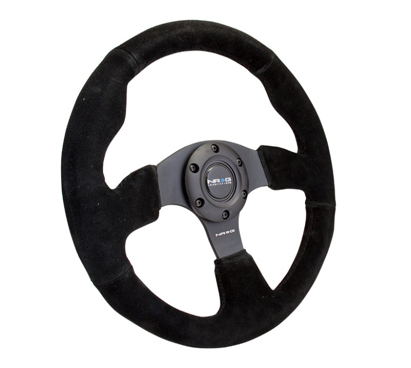 NRG Reinforced Steering Wheel (320mm) Suede w/Black Stitch