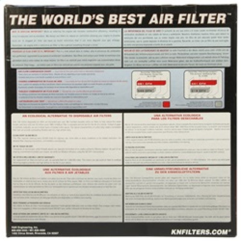 K&amp;N Universal Air Filter - Round Straight 4in Flange ID x 7in OD x 6in Height