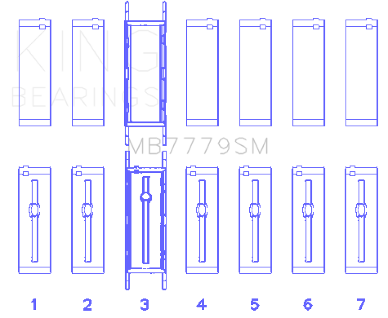 King BMW B58B30A Main Bearing Set