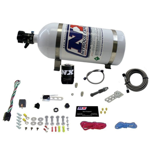 Nitrous Express Dry EFI Single Nozzle Nitrous Kit (35-150HP) w/10lb Bottle