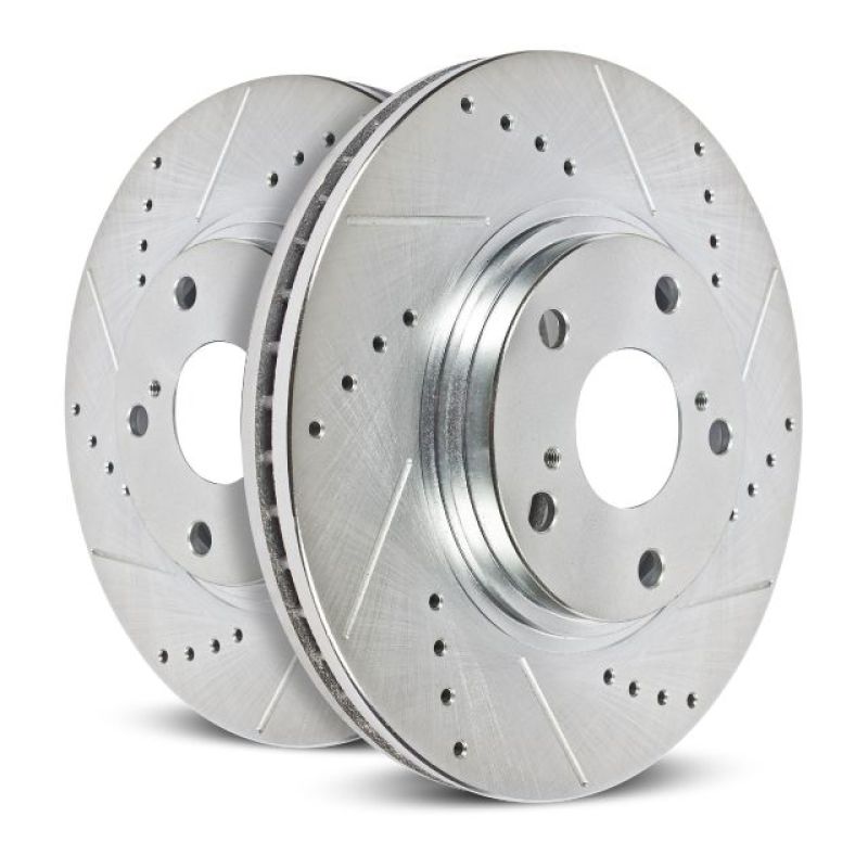 Power Stop 13-18 BMW 320i xDrive Rear Evolution Drilled & Slotted Rotors - Pair