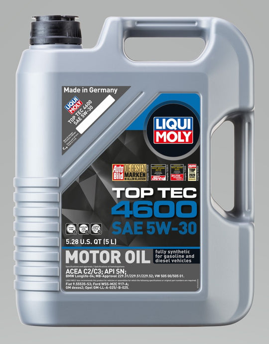 LIQUI MOLY 5L Top Tec 4600 Motor Oil SAE 5W30