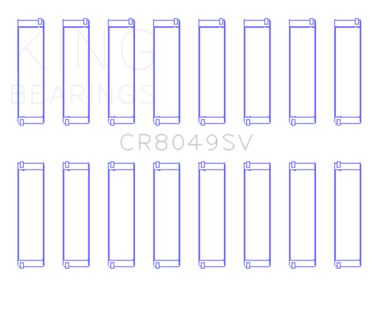 King 08-11 BMW N62/N63/S63 Rod Bearing Set - Size +.5