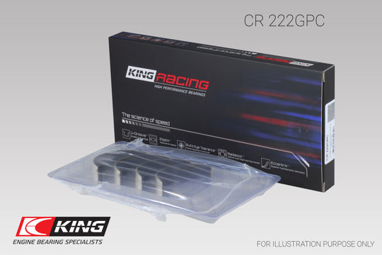King BMW N55B30A Sputter Replacement Rod Bearing Set - Size STD (2 Pair)
