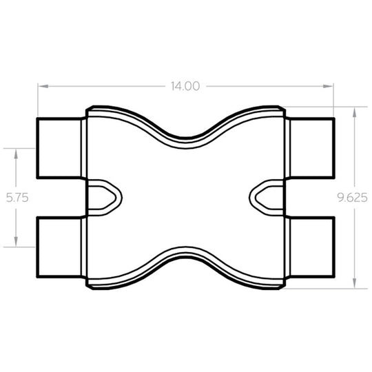MagnaFlow Smooth Trans X 3/3 X 14 SS
