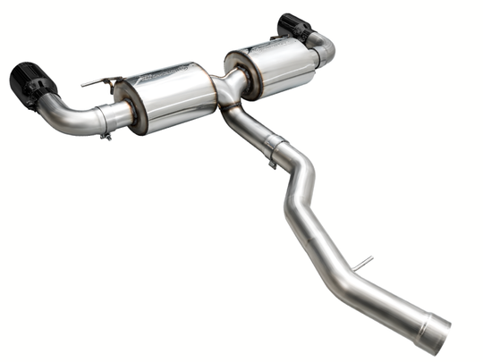 AWE 19-23 BMW 330i / 21-23 BMW 430i Base G2X Touring (Excl. Conv) Axle-Back Exhaust - Diamond Black