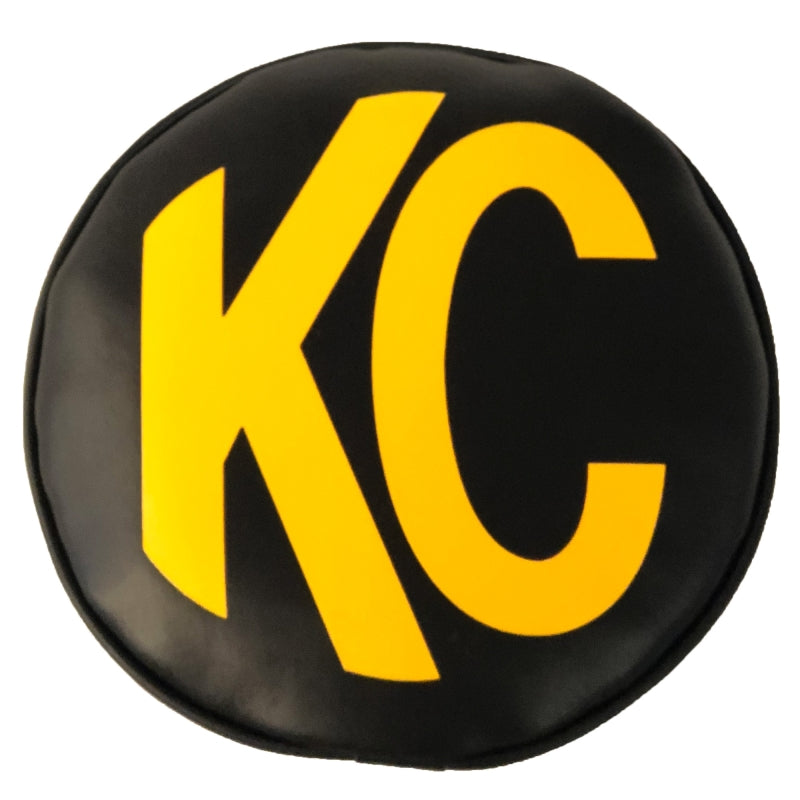 その他 kc-design KC HiLiTES 6in. Round Soft Cover (Pair) - Black w/Yellow KC