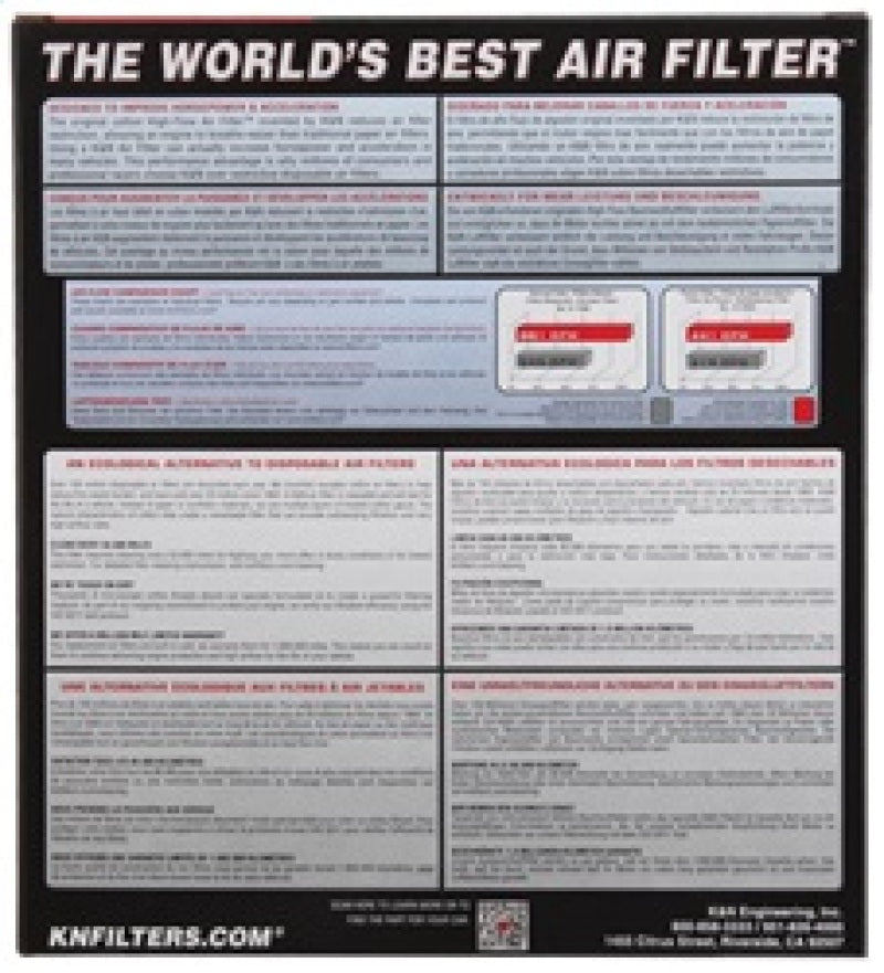 K&N 12 Isuzu D-Max 2.5L L4 DSL Replacement Air Filter
