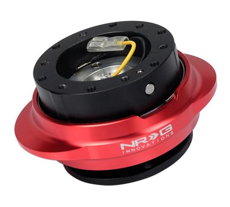 NRG Quick Release Kit - Black Body/ Red Oval Ring